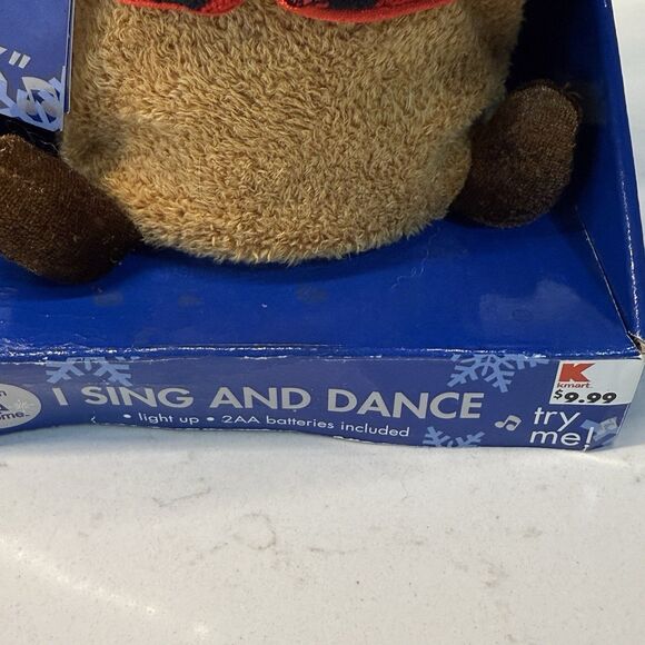 Vtg Dan Dee Reindeer Moose Plush Plays Jingle Bell Rock Melody Toy Sings Dances - Picture 10 of 16